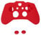 Cover Protettiva In Silicone Rosso + 2 Tappi Per Xbox One Gioco Joystick Controller