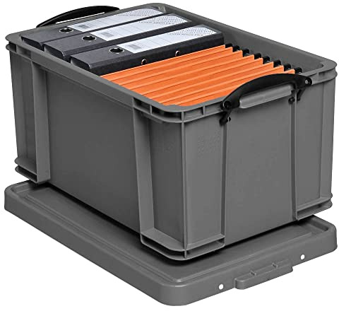 Really Useful Box Silber 48,0 l Groß Box Lagerbox Mit Rädern