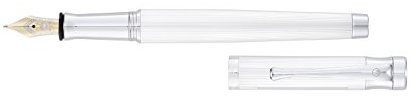 Waldmann Füllhalter Tango, Sterling Silber Korn-Design, 18Kt Goldfeder bicolor: breit (B)