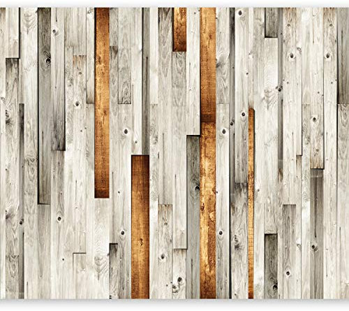 Fotomurales B&D XXL - Abstracto 400x280 cm XXL Papel pintado tejido no tejido Decoración de Pared decorativos Murales moderna Diseno Fotográfico madera marron f-a-0037-a-b