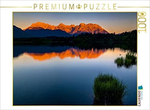 CALVENDO Puzzle Alpenglühen am Karwendel | 1000 Teile Lege-Größe 64 x 48 cm Foto-Puzzle für glückliche Stunden