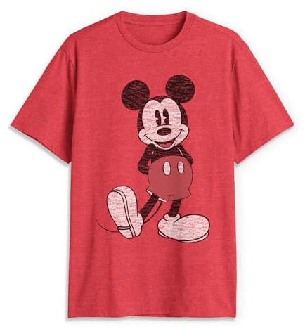 Disney Men's Full Size Mickey Mouse Distressed Look T-Shirt T-Shirt (Pack of 1)