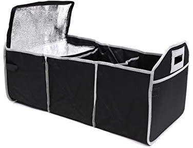 Streetwize – Super Large Car Boot Organiser Bag | Detachable Cool Bag | Folding Boot Organiser | Winter Boot Accessories Bag | Dog Storage Bag | Picnic Cool Bag | Anti-Slip Fabric | Boot Tidy | SWBO4