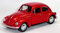 1967 Classical Beetle Car 1:32 (12cm) Scale Model Die-Cast Metal Special Edition Matte Red Opening Doors Pullback Go Action