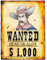 NET TOYS Wanted Poster Wilder Westen - 38x50cm - Originelle Party-Deko Aushang Kopfgeld - Geeignet für Indianer-Party & Mottoparty