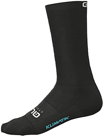 Alé Cycling Unisex Klimatik, 22 cm Wintersocken, schwarz/weiß, S