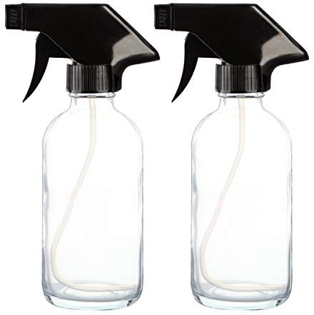 Uceoo - Botella de spray de vidrio vacía, 8.5 onzas, botella de spray de vidrio (paquete de 2)