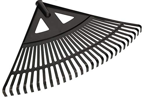 KOTARBAU® Scopa per Foglie 580 mm Robusta Rastrello in Plastica Rastrellini Nero Senza Manico Utensili da Giardinaggio Accessori da Giardino Strumenti per il Giardinaggio