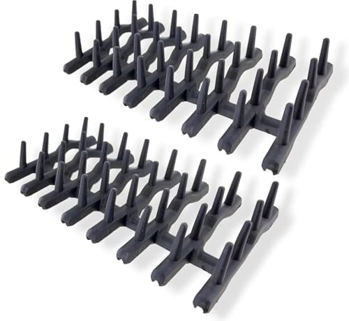 DL-pro 2 x Upper Basket Insert for AEG Electrolux 138018410/9 1380184109 138018400/0 1380184000 Rubber Spikes 175 x 80 x 30 mm for Dishwasher Upper Basket
