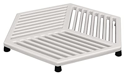 Denby - Natural Canvas White Cast Iron Trivet Stand For Kitchen Worktop, Hot Pans - Heatproof - Oven Dishwasher Safe - 24.5cm
