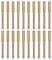 20 piezas afilador de motosierra, cabezal de pulido, kit de herramientas de afilado de lima giratoria(4.8MM-oro)