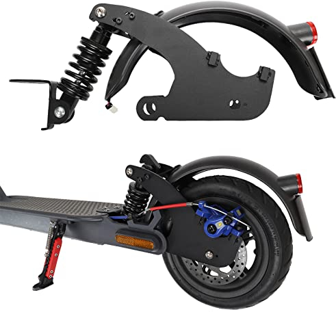 MotuTech Stoßdämpfer-Set hinten für Xiaomi Mi 3 Electric Scooter Elektro-Scooter + Schutzblech hinten + Rücklicht