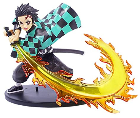 Ksopsdey Tanjiro Figuren 22cm Anime Figuren Charaktere Statue Sammlerstücke Kuchen Topper für Geburtstagsgeschenk Wohnkultur Auto Dekor-Stil Geschenk für Kinder