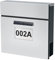 DWD® Modern Style Mailbox, Solar Led Light for House Number/Name,Wall Mounted Weatherproof Letterbox,Nameplate, Large Slot takes A4 Letters High Grade 201 Stainless Steel Front with Newspaper Holder