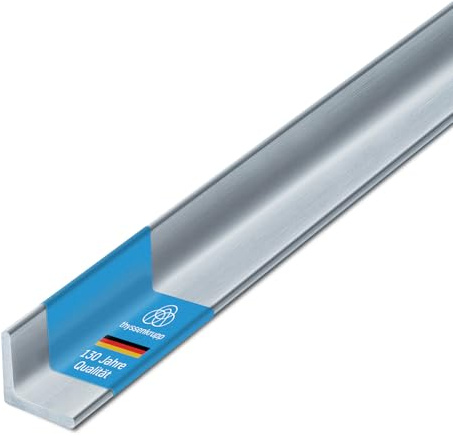 thyssenkrupp Edelstahlprofil 30x3mm, 2000mm – Winkel V2A 1.4301 – Edelstahl Winkelprofil für Konstruktion & Montage – L-Profil Edelstahl