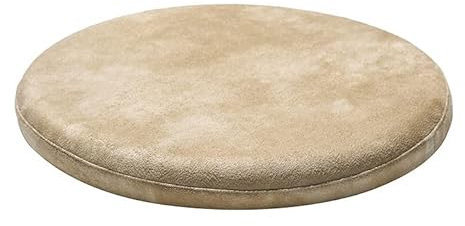 Stuhlkissen Sitzkissen mit Reißverschluss, Wildleder Sitzauflage für Innen Büro Wohnzimmer, Gefüllte Gedächtnisschaum, rutschfest, Rund, Wasserdicht, Vintage Farbe, Dick 4cm,2,40cm