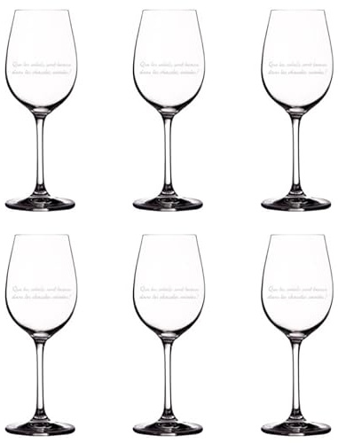 Verre a vin personnalisé (Lot de 6) Mabouteille.fr - Verre à vin gravure sur verre pour un service coffret vin unique avec prénom, message, logo… [ Verre vin personnalisé ]