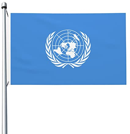 Flagge der Vereinten Nationen, 90 x 150 cm, Dekoration für den Außenbereich, leichtes Banner, für Zuhause, Partys, Hof, 3 x 5 Flaggen