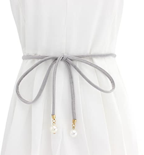 FAIRYGATE Damen-Gürtel Damen Gürtel Ohne Löcher Taillengürtel Skinny Bowknot Taille Dünne Damen für Frauen Kleid, DA0818