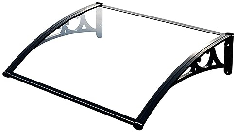 Fenstermarkise Terrassenmarkise, Dachüberdachung, Tür, Veranda, transparente Markise, UV- und Schneeschutz, Externe Fenstermarkise mit seitlicher Halterung Markisen für Terrassen