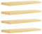 eSituro Étagères Murales Suspendue, Lot de 4, Pin Massif, Étagères Flottantes pour Salon, Cuisine, Tablette Murale en Bois, Décoration pour Chambre à Coucher, Moderne, Fixation Invisible, 80cm