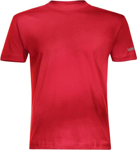 Uvex Basic 88167 Herren-Arbeitsshirt - Rote Männer-T-Shirt