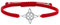 ENTREPLATA Bracciale Macramè con filo rosso brillante con ciondolo in argento sterling 925 amuleto celtico protezione fortuna amore e amicizia nodo di strega, Argento, Non applicabile.