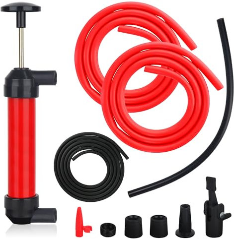 ZDNT Pompa a Sifone Manuale,Pompa a Mano,Pompa Travaso Liquidi,Pompa a Sifone,Pompa Trasferimento Carburante a Sifone per Liquido Estrattore Tubo di Pompaggio