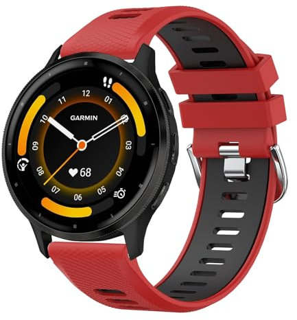 AK für Garmin Venu 3 Armband/Garmin Venu 2 Armband/Garmin Forerunner 255 265 Armband Herren Damen, 22mm Quick Release Silikon Uhrenarmband Sport Ersatzarmbänder für Garmin Vivoactive 4 Armband