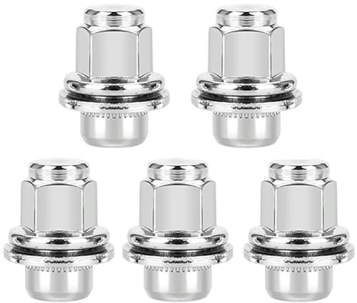 ANBOO 5Pcs Wheel Nuts Set for Jaguar XF XE X-Type F-TYPE S-TYPE XJ X350 X351 X358 XK XKR M12 x 1.5 Locking Wheel Lug Nuts