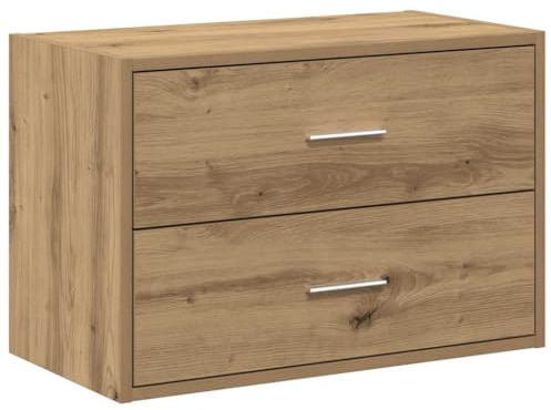 vidaXL Schrank mit 2 Schubladen Artisan-Eiche 60x31x40cm Holzwerkstoff