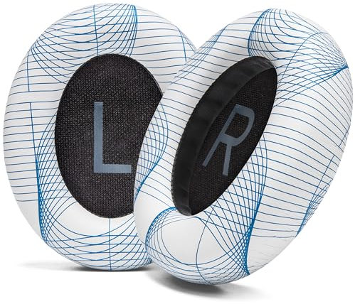 WC Wicked Cushions Upgraded Replacement Ear Pads for Bose 700 Noise Cancelling Headphones (NC700) - Softer PU Leather, Luxurious Memory Foam, Added Thickness, Extra Durable Ear Cushions | Ivory Tide
