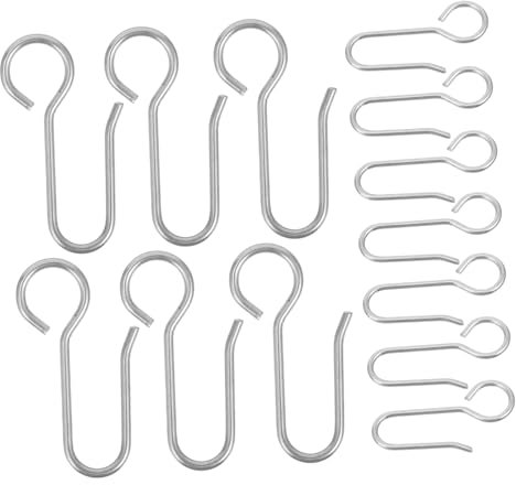 JUMPLAWN 120pezzi Ganci Per Tende Da Soffitto Resistente Facili Da Installare Per Tende e Drappeggi Casa Per Sostituzione e Uso Quotidiano