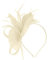 Chapeau bibi pour femme, bandeau de mariage, courses, fleurs, ruban en maille, plumes, pinces à cheveux pour filles, chapeau de mariage, couvre-chef, soirée, thé, cocktail, bal de fin d'année, beige