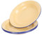 Gatuida 4Pezzi Pz Piatto Shallow Smalto Vassoio per Frutta e Dessert Design per Feste e Uso Giallo