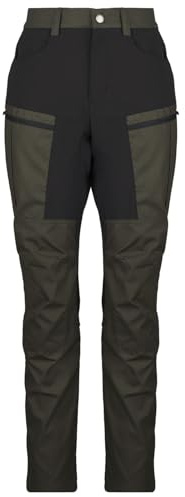 Heber Peak - Women's PineconeHe. Trekking Pants Trekkinghose Wanderhose Damen - Outdoorhosen für Wandern & Trekking - Atmungsaktiv & Stretchy mit Softshell Knie