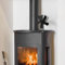AJJHUUKI Accessoires de cheminée et poêle à bois - Ventilateurs et souffleurs de poêle à bois - Ventilateur de poêle alimenté par la chaleur - 5 lames - Noir