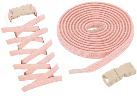 sourcing map Elastic Tieless Shoe Laces No Tie Flat Shoelaces Stretch Shoes Strings for Adults Sneaker