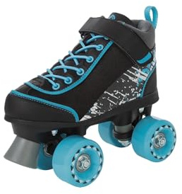 Crivit Kinder Rollschuhe Inline Skates Schwarz/Weiß/Blau Größe 33/34