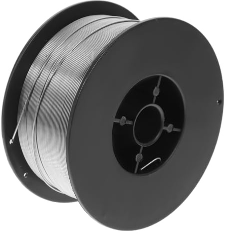 SHINEOFI Filo di Saldatura in Acciaio al Carbonio 0,8mm senza Gas Anima di Flusso 1kg per Lavori Strutturali e Fabbricazione Facile Rimozione della Scoria