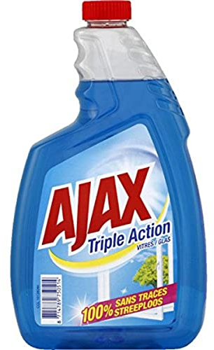 Ajax Nettoyant vitre triple action, nettoie en profondeur - La recharge de 75cl