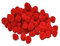 arkCRAFT KID0003 Flauschige Pompons, 10 mm, Rot, 100 Stück