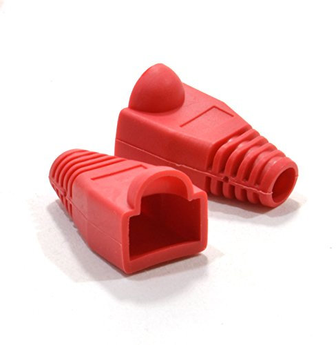 Boot RJ45 Cat 5e 5 mm Ethernet Réseau Câbles Rouge Manchon [10 Paquet de] [10 Pack]