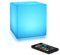 Mr.Go 4 LED Night Light Cube Lamp Color Change Mood Light w/Remote Control, 16 RGB Colors, Dimmable Brightness, Rechargeable Square Decorative Lighting for Bedroom Home Party