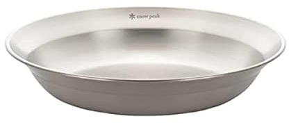 Snow Peak Tableware Dish, TW-032, Stainless Steel, Lightweight for Camping Everyday Use, Made in Japan, Lifetime Product Guarantee