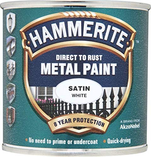 Hammerite Metal Paint Satin 250ml White