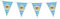 Alsino Freistaat Bayern 75904 Party Girlande Wimpelkette Wimpelgirlande Blau Weiss Bavaria