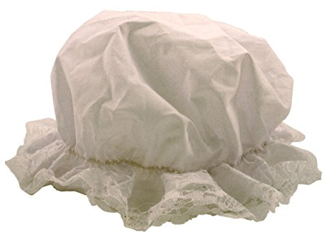 HENBRANDT New Girls Kids Children Tudor Victorian White Mop Hat Fancy Dress Costume World Book Day/Week