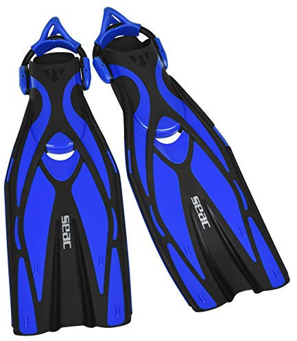 Seac F1 S, Palmes sous-marines ultra-légères à sangles ajustables qui pèsent 730 grammes pour hautes performances en plongée