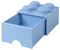 LEGO Brick with 4 Knobs and Drawer Light Royal Blue - Storage Box for LEGO Toys Desk Drawers and Office Supplies Stackable Storage Box Home Decoration